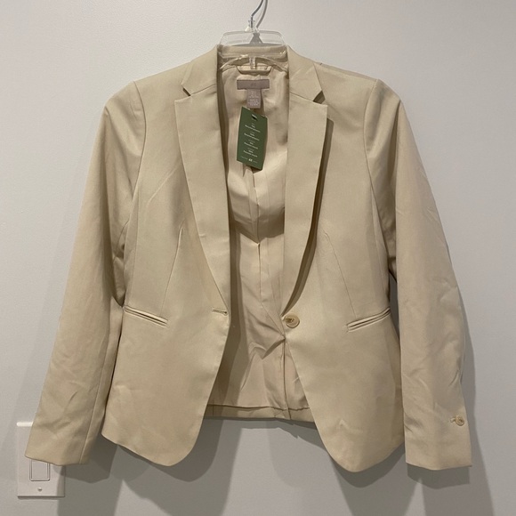 H&M New Blazer, 1 Button Tan - Picture 1 of 5